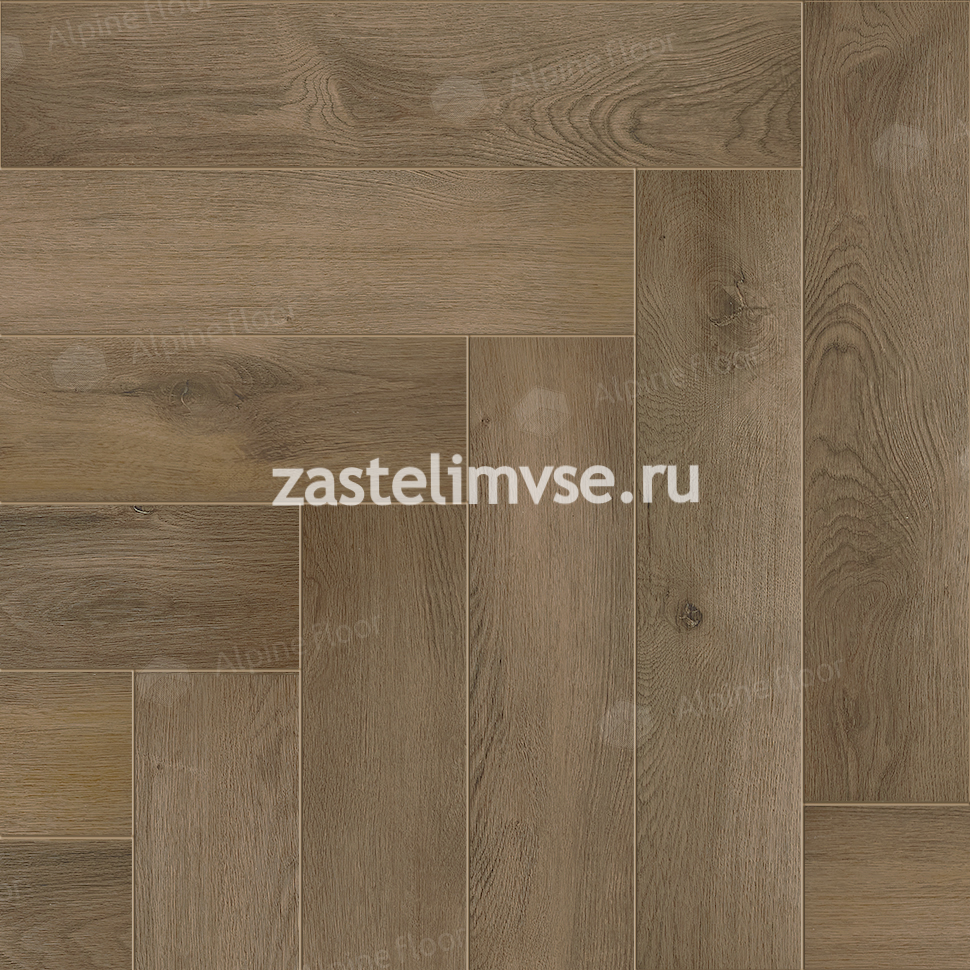 Кварцвиниловый ламинат AlpineFloor Parquet Premium Дуб Насыщенный ECO 19-7