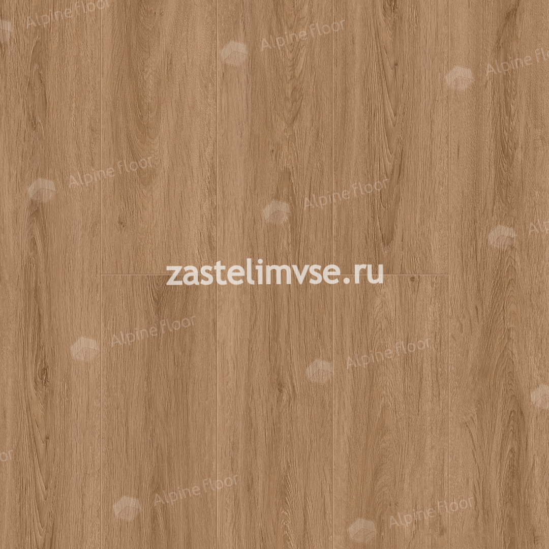 Клеевая LVT плитка AlpineFloor Easy Line Дуб Рыжий ECO 3-21
