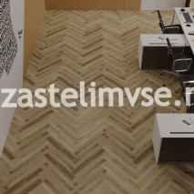 SPC плитка CronaFloor Herringbone 2.0 4V Дуб Руан