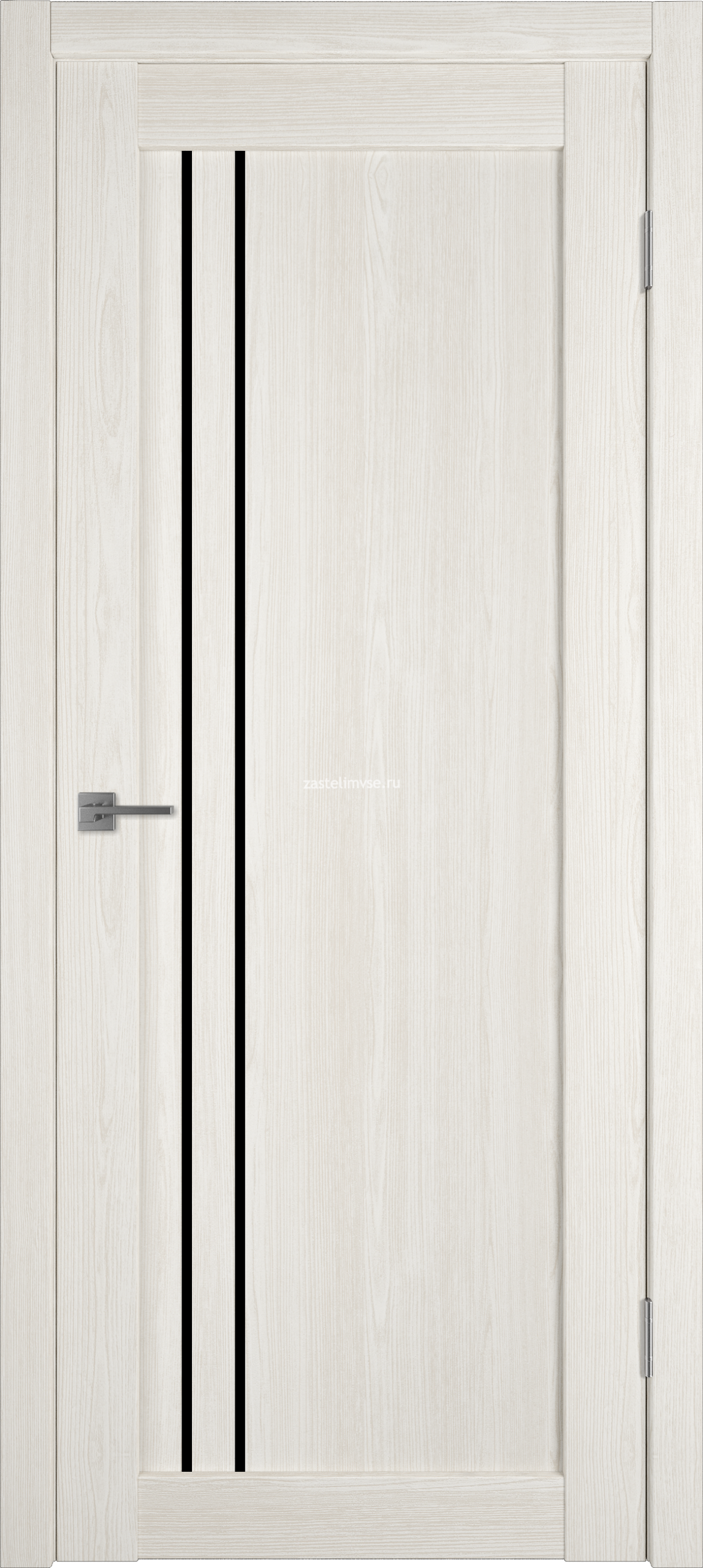 Дверь межкомнатная Atum Pro X33 Artic oak/Black gloss 700мм