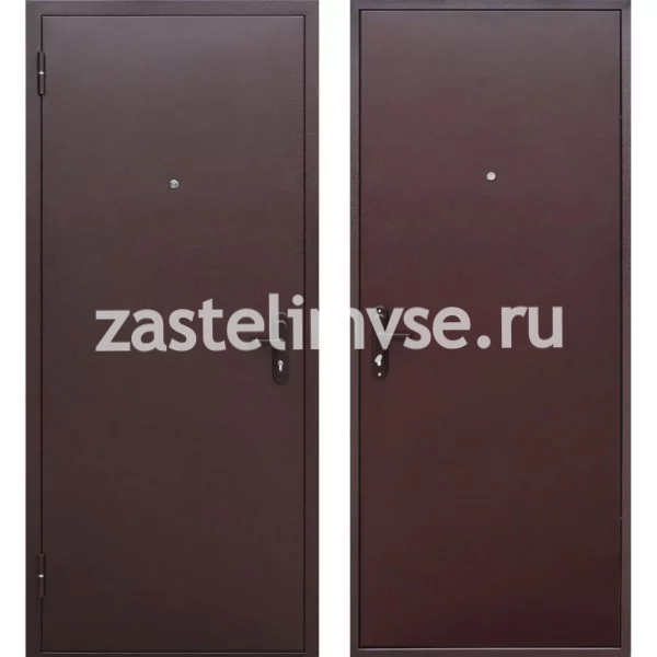 Дверь металлическая 4,5 см Прораб антик медь мет/мет 860мм