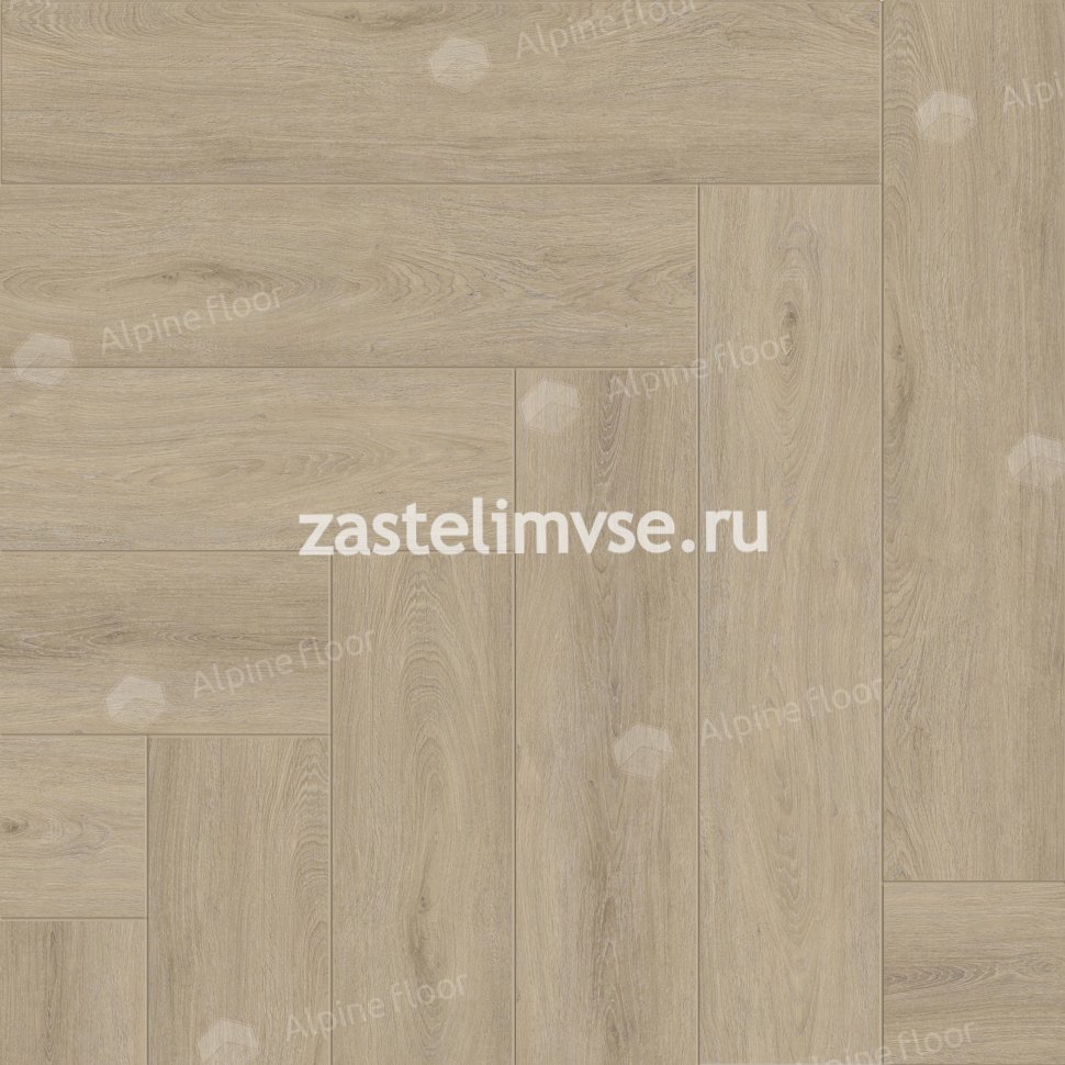 Кварцвиниловый ламинат AlpineFloor Light Parquet Дуб Денеб ECO 13-25