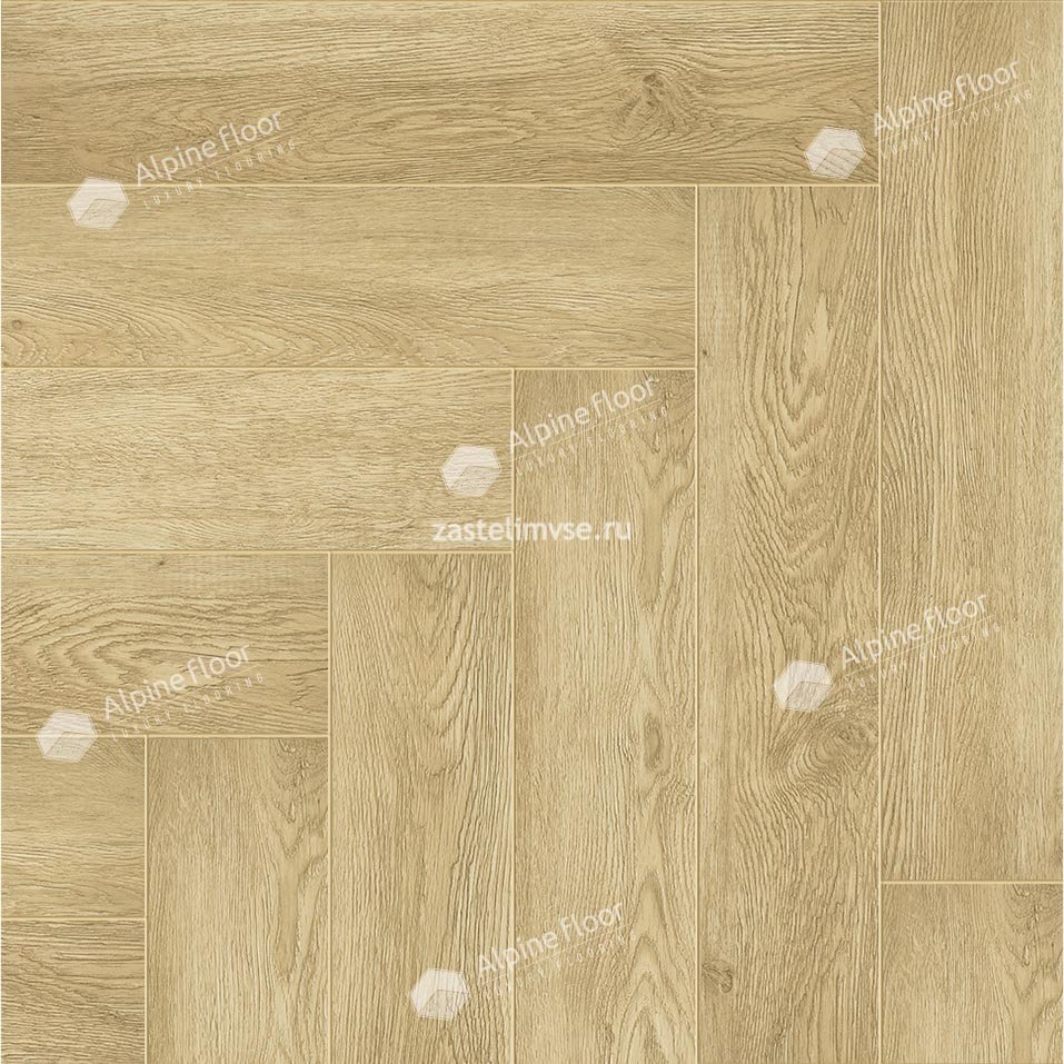 Кварцвиниловый ламинат AlpineFloor Light Parquet Дуб Ваниль Селект ECO 13-3