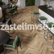 SPC плитка CronaFloor Herringbone 2.0 4V Дуб Авиньон