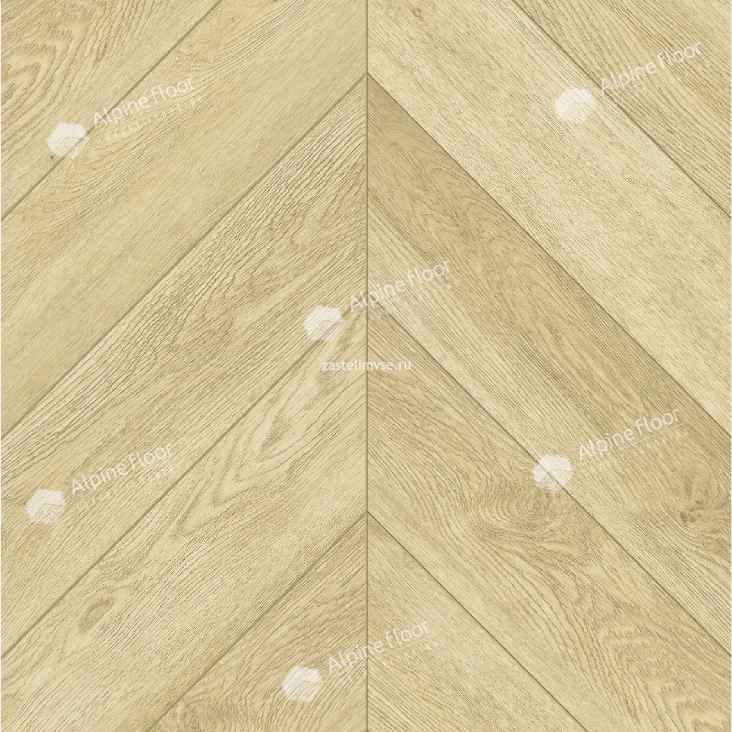 Кварцвиниловый ламинат AlpineFloor Chevron Alpine Дуб Ваниль Селект Chevron ECO 18-2