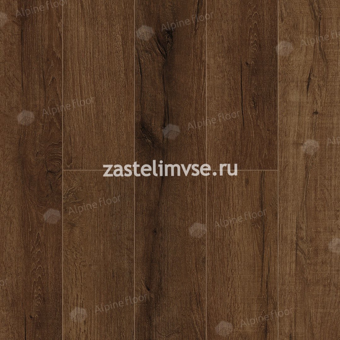 Кварцвиниловый ламинат AlpineFloor Premium XL Дуб Шоколадный ECO 7-18
