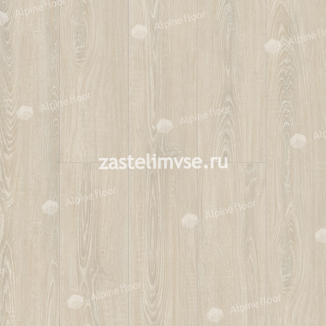 Клеевая LVT плитка AlpineFloor Easy Line Дуб Снежный ECO 3-14