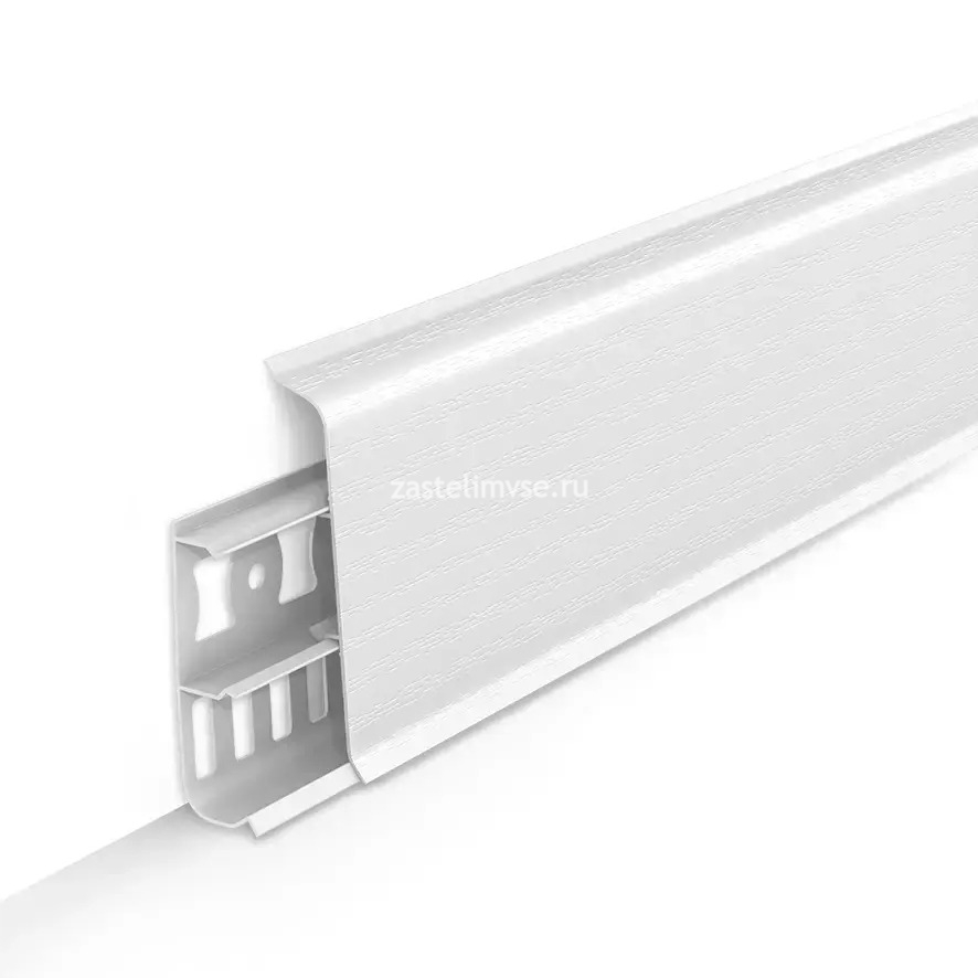 Плинтус IDEAL DECONIKA 85мм Белый матовый 001