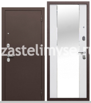 Дверь металлическая Тайга 7 см Зеркало 960мм