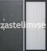 Дверь металлическая 75 мм Гарда Муар Белый Ясень 860мм