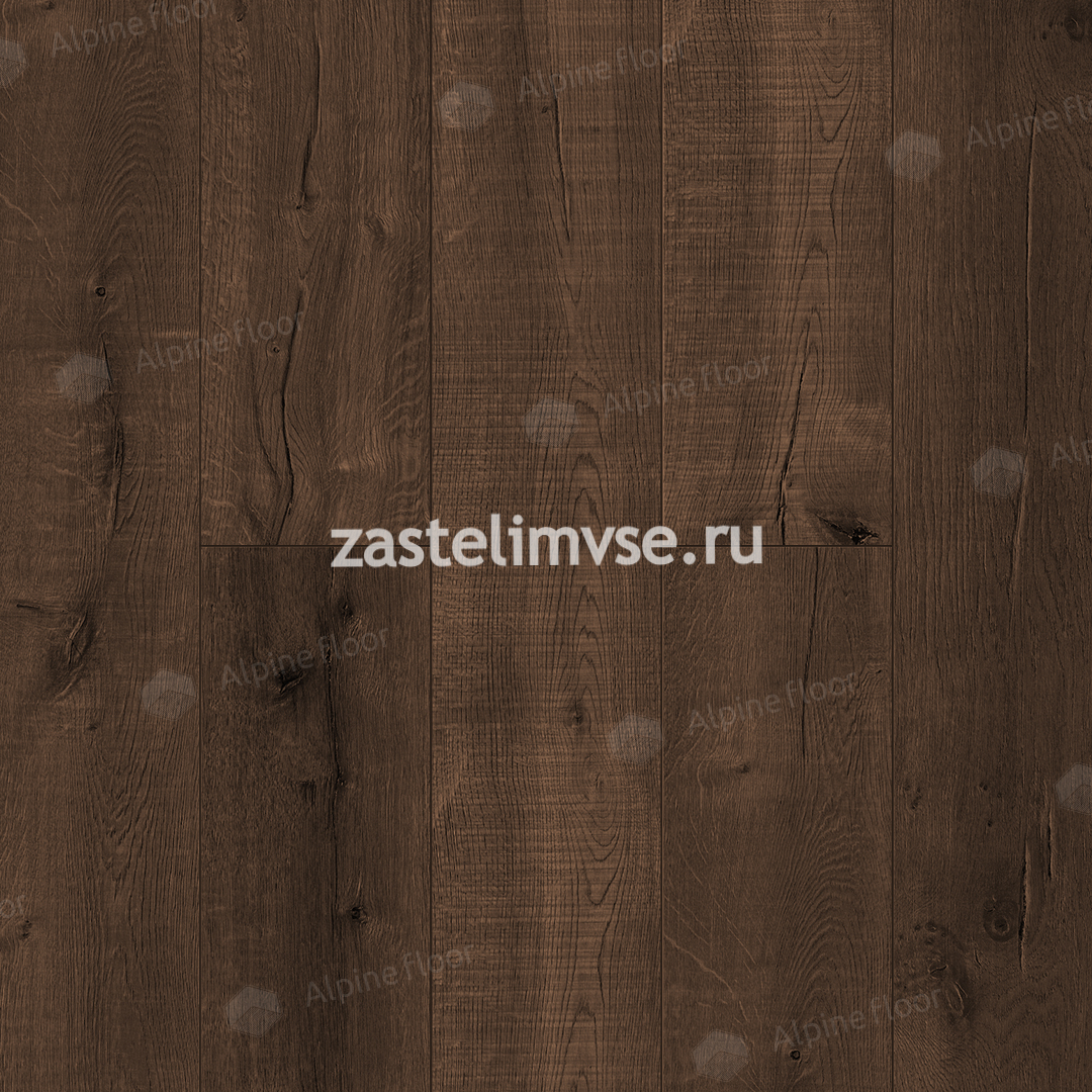 Кварцвиниловый ламинат AlpineFloor Real Wood Дуб Мокка ECO 2-2