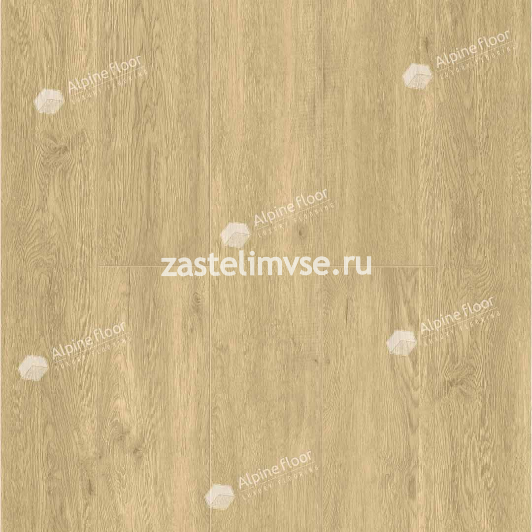 Клеевая LVT плитка AlpineFloor Easy Line Дуб Кремовый ECO 3-23