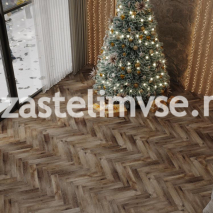 SPC плитка CronaFloor Herringbone 2.0 4V Дуб Грас