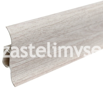 Плинтус LinePlast Матовый 58 мм Ясень Светлый L046