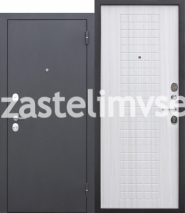 Дверь металлическая Гарда Муар Белый Ясень 960мм