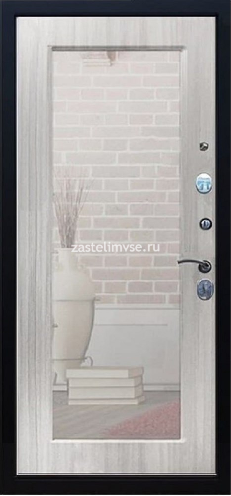 Дверь металлическая Леон Зеркало 960мм